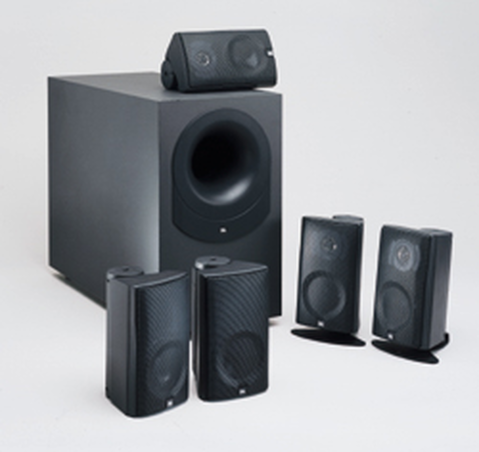 SCS 110 - Black - Complete 6-Piece System (SAT 10, SAT 10S, BASS 10) - Hero
